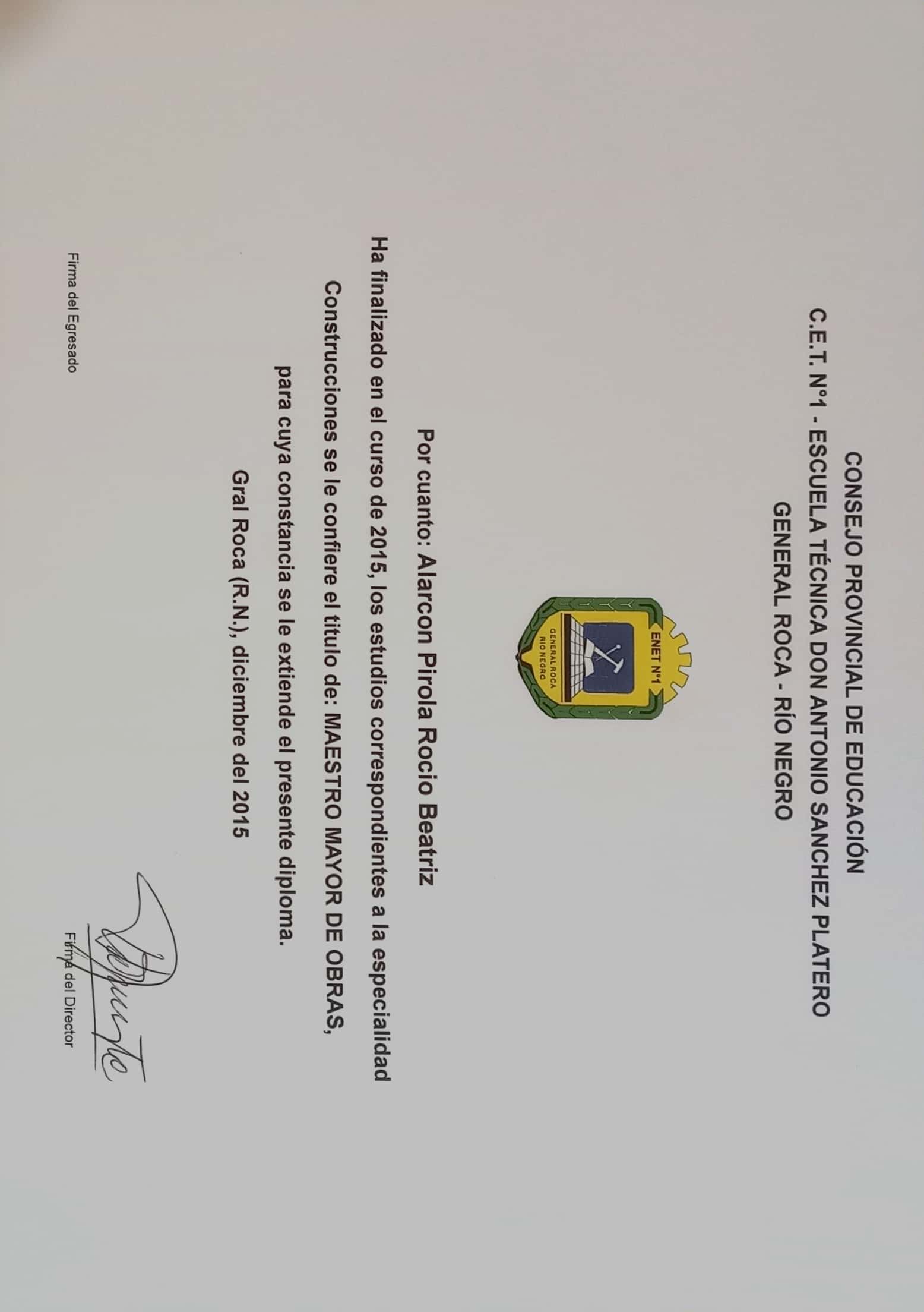 certificado